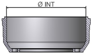 Inner diameter of the drum